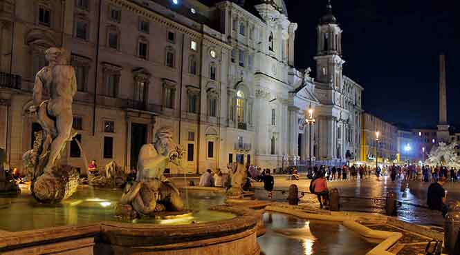 סיור רומא בלילה